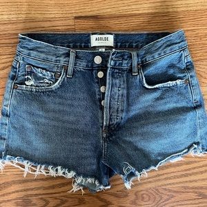 Agolde Parker denim shorts